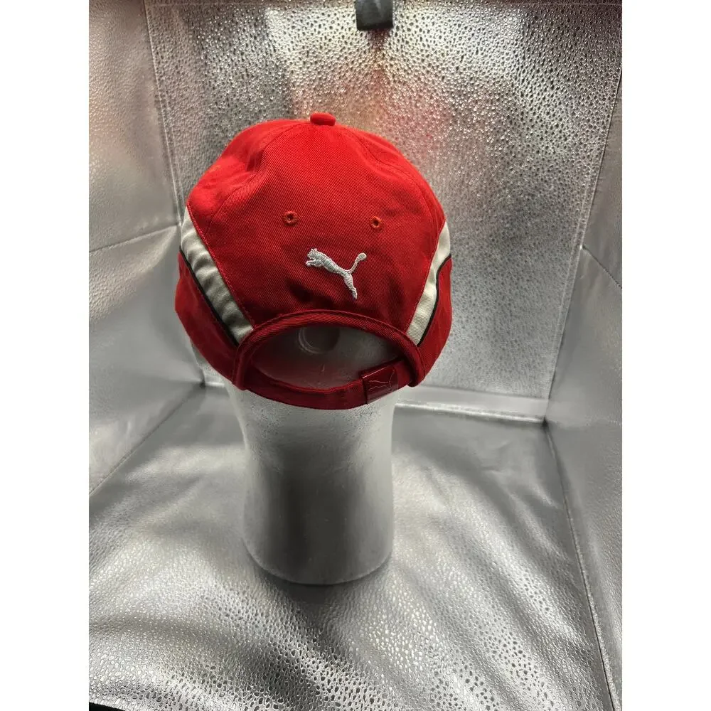 Ferrari Scuderia Adjustable Baseball Cap Red White Racing Hat Embroidered Logo‎